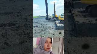 Pakai ponton‼️excavator alatberatindonesia alatberat alatberatexcavator operatoralatberata [upl. by Richia]