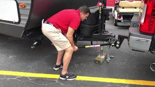 How to hook up a Equalizer E4 Sway Control Weight Distribution Hitch to a Travel Trailer Camper [upl. by Allemrac]