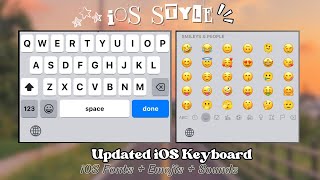 iOS Style Keyboard Update with iOS Fonts  Emojis 2024 [upl. by Allac]