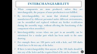 VTU MMM 18ME36B 46B M2 L2 INTERCHANGEABILITY and TOLERANCE GRADE [upl. by Brittain106]