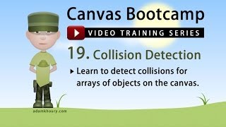 Canvas Bootcamp 19  Collision Detection Hit Game Enemies JavaScript [upl. by Janerich]