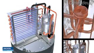 Chauffeeau thermodynamique sur air ambiant rejet extérieur Rexel [upl. by Ahsinert]