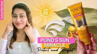 PONDS Sun Miracle SPF 50 PA Crème Gel Sunscreen  Sun protection meets skin hydration sunscreen [upl. by Thgirw]