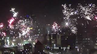 Hamburg Jahreswechsel  Silvester 2023  2024  Blick auf Hafen und Stadt [upl. by Karlise]