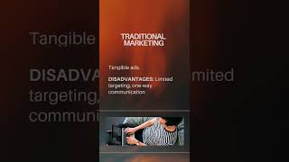 traditional vs digital marketing marketingmix digitalmarketing traditionalmarketing [upl. by Attenaej]