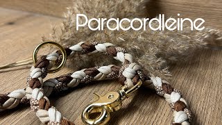 Tutorial Paracordleine aus 4 Strängen [upl. by Hanfurd457]