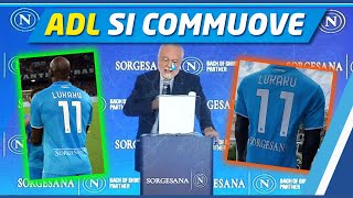 il LATO UMANO di De Laurentiis 👀 SORGESANA Sponsor sulla MAGLIA 🔵 [upl. by Colvert]