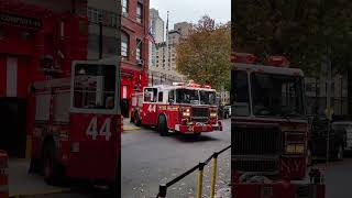 FDNY quotFIGHTING FORTY FOURquot Friendly Wave Start Up NYC shorts fdny firetruck firefighter nyc [upl. by Ntsuj]