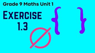 Grade 9 Unit 1 Exercise 13 The Notion of Sets Part 1  Saquama  ሳቋማ [upl. by Yahc648]