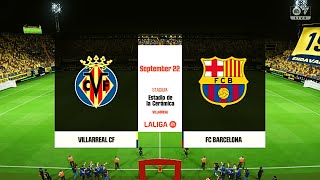 Villarreal vs Barcelona  LaLiga 202425  FC24 [upl. by Fidole]