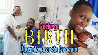 Birth Vlog  Planned C section Hysterectomy  Preterm  34 weeks NICU SCBU Placenta Accreta UK [upl. by Tarsuss434]