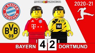 Bayern Munich vs Borussia Dortmund 42 • Bundesliga 2021 • All Goals Full Highlights Lego Football [upl. by Reid]