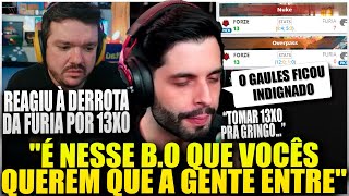 DONO DA LOUD REAGE AO GAULÊS E MCH SOBRE O 13x0 QUE A FURIA TOMOU [upl. by Anitirhc]