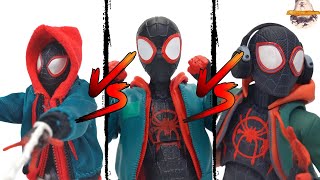 Which is the BEST 112 Into the SpiderVerse Miles Morales Figure ML vs Mafex vs Sentinel [upl. by Jania]