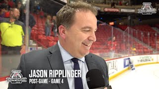 2024 WHL Championship Series PostGame Jason Ripplinger [upl. by Ongineb]