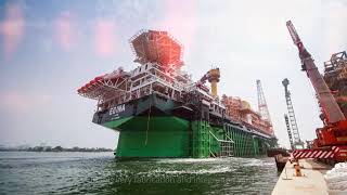 Fabrication and Integration of Egina FPSO in Nigeria [upl. by Ahtael]