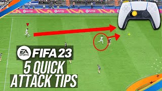 FIFA 23  5 BEST ATTACKING TIPS TO INSTANTLY IMPROVE amp SCORE MORE GOALS [upl. by Nyrrat]