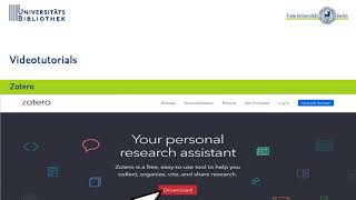 Zotero Tutorial [upl. by Adolpho769]