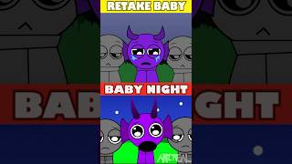 Incredibox Sprunki BABY NIGHT 👶🏼✨ VS Retake BABIES Horror Versions 😱 [upl. by Ahsetra]