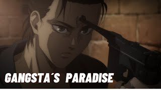 Attack on Titan AMV  Show me the enemy Eren Jaeger Ganstas Paradise edit [upl. by Jaala989]