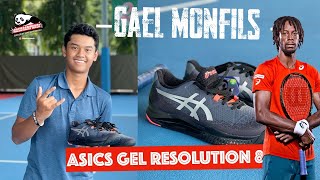 UNBOXING SEPATU TENIS ASICS GEL RESOLUTION 8  GAEL MONFILS [upl. by Nerissa]