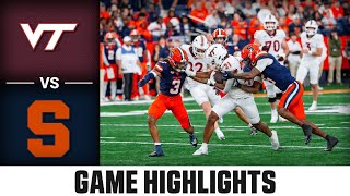 Virginia Tech vs Syracuse Game Highlights  2024 ACC Football [upl. by Amber]