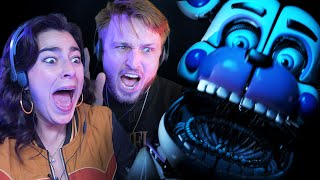 Our First Time Playing Five Nights at Freddys 5 Sister Location [upl. by Bear979]