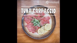 Fresh tuna carpaccio recipe  Gustomondo [upl. by Brown]