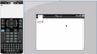 Solving one variable equations in the TInSpire CX CAS [upl. by Enair94]