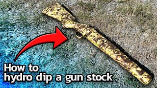 HOW TO HYDRO DIP A GUN STOCK in 2 dips  Liquid Concepts  Weekly Tips and Tricks [upl. by Eecart]