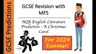 GCSE AQA English Literature Paper 1 2024  A Christmas Carol Prediction [upl. by Natalia452]