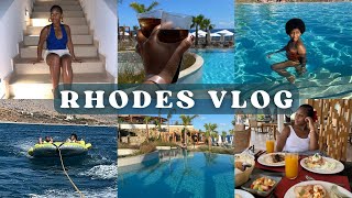 Rhodes Greece VLOG relaxation  beach days  time with husbuz  i need another holiday [upl. by Pinelli]