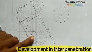 interpretation and development of curve of intersection technical drawings [upl. by Htrap]