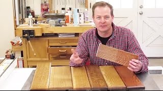 How to Finish Quarter Sawn White Oak and Pop The Figure [upl. by Noyrb]