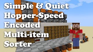 Simple Encoded Multi Item Sorter for Minecraft Java 119 [upl. by Aniraad]