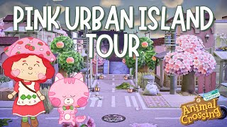 Pink Urban Natural Island  Animal Crossing New Horizons  ACNH 2024 [upl. by Sirmons]