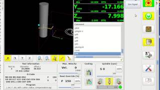 gmoccapy sim auto tool measurement 01 01 [upl. by Tandie]