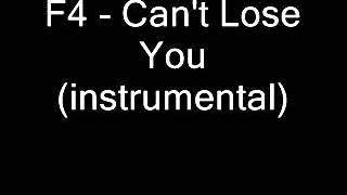 F4 Cant Lose You instrumental [upl. by Ahseenal]