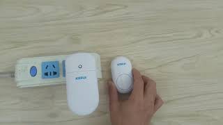 Wireless Doorbell KERUI M518 can support 52 songs wireless antitheft doorbell [upl. by Odnaloy]