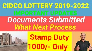 CIDCO LOTTERY 201922 Important Updates  Stamp Duty  PMYA  Documents Submitted Wht Next Process [upl. by Jeremias282]