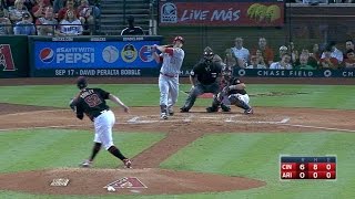 Schebler crushes his second homer of game [upl. by Nevur]