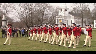 The Old Guard Fife and Drum Corps perform in Lexington Patriots Day 2018 [upl. by Bostow]