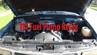 Tbi chevy fuel pump relay [upl. by Slater535]