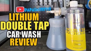 Lithium DOUBLE TAP Car Shampoo Review  Eucalyptus scent infused with essential oils  AWESOME STUFF [upl. by Stafani266]