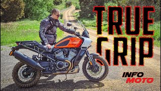 HarleyDavidson Pan America shreds with knobby tyres   Ducati Multistrada V4 S preview  INFO MOTO [upl. by Arodaeht]