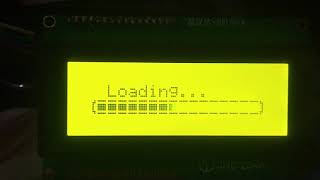 LiquidCrystalI2C Arduino loading screen [upl. by Hawken593]