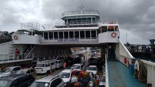 Travessia de Ferry Boat Zumbi dos Palmares Salvador  Ilha de Itaparica Bahia 13012016 [upl. by Burnett]