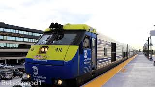 LIRR Train Action at renovated Hicksville NY RR [upl. by Elum]