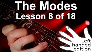 Guitar modes pt 8 Left Handed how to play the Locrian scale [upl. by Sorodoeht]