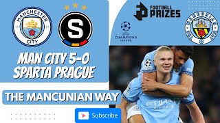 MAN CITY 50 SPARTA PRAGUE POST MATCH SHOW  ucl mancity uefa sparta haaland nunes football [upl. by Lewiss]